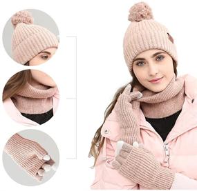 img 2 attached to 🧤 Protective Gloves and Beanie: Perfect Gifts for Families and Friends in Any Weather