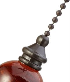 img 3 attached to 🏮 Amber Ball Ceiling Fan Pull Chain Extension - 12 inch Fan Chain Extender with Connector for Ceiling Fan Light, Decorative Fan Chain Pulls - 1PCS (Amber Ball)