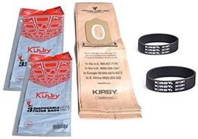 img 4 attached to Kirby Heritage Upright Vacuum Style 2: 6-pack Disposable Paper Bags + 2-pack Belts for Efficient Cleaning