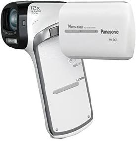 img 1 attached to Panasonic HX-DC1W Stylish Dual HD Pocket Camcorder With 5X Optical Zoom And 3-Inch LCD Screen (White)