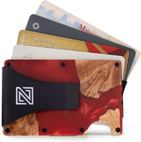 img 1 attached to OOZE Slim Wood Resin Wallet Money Men's Accessories for Wallets, Card Cases & Money Organizers