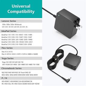 img 2 attached to Powerful 65W 45W AC Charger for Lenovo Ideapad Flex 5 - Reliable Laptop Power Supply Adapter Cord