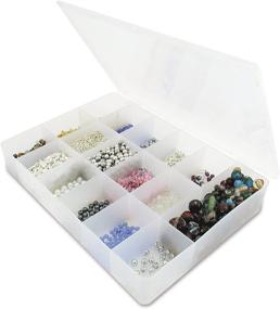 img 1 attached to Beadalon Bead Box: Organize Your Beads with a 7-Inchx11-Inch 17 Bin Storage Solution