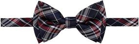 img 2 attached to 🎀 Retreez Classic Plaid Checkered Microfiber Boy's Pre-tied Bow Tie