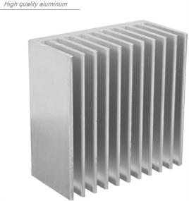 img 1 attached to 🔥 Kalolary Aluminum Chipset Heatsink Radiator Cooling Fin (2 Pcs) - Effective Heat Dissipation for CPU, LED Power, and Active Components