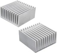 🔥 kalolary aluminum chipset heatsink radiator cooling fin (2 pcs) - effective heat dissipation for cpu, led power, and active components logo