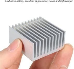 img 2 attached to 🔥 Kalolary Aluminum Chipset Heatsink Radiator Cooling Fin (2 Pcs) - Effective Heat Dissipation for CPU, LED Power, and Active Components