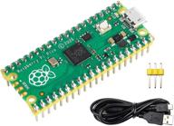 мини-плата разработки raspberry pi pico с предварительно припаянным заголовком | чип rp2040 | двухъядерный процессор arm cortex m0+ | гибкий таймер | до 133 мгц логотип