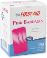 pink adhesive bandages 100 box логотип