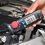 🔌 powerful dc current clamp meter with auto-ranging digital display and live check - 6000 counts amp ohm hz measurement v-alert voltage tester included logo