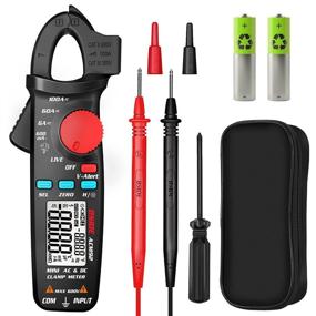 img 3 attached to 🔌 Powerful DC Current Clamp Meter with Auto-Ranging Digital Display and Live Check - 6000 Counts Amp Ohm Hz Measurement V-Alert Voltage Tester included