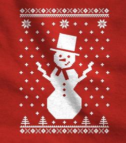 img 3 attached to ❄️ Adorable Big White Snowflake Sweater: Kids Snowman Long Sleeve T-Shirt - Perfect Winter Wear!