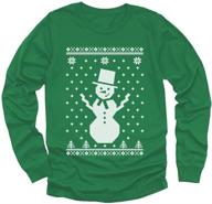 ❄️ adorable big white snowflake sweater: kids snowman long sleeve t-shirt - perfect winter wear! logo