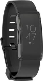 img 2 attached to Чехол-протектор для экрана Fitbit Inspire/Inspire HR от EEweca из TPU - прозрачный + черный (2 штуки)