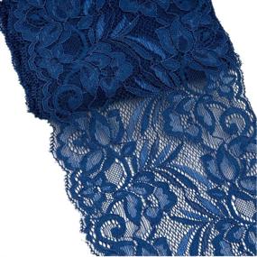 img 3 attached to 🎀 5 Yards Navy Blue Floral Lace Ribbon: Perfect for DIY Jewelry Making, Craft, Clothes Accessories, Gift Wrapping, Wedding Party Decoration