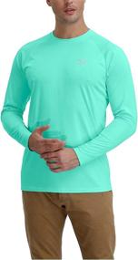 img 2 attached to 👕 Corna Men's Long Sleeve Crew Neck T-Shirt: Moisture Wicking, Performance, UPF 50+ Athletic Shirts