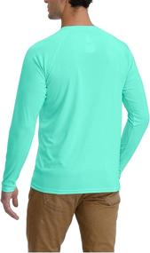 img 3 attached to 👕 Corna Men's Long Sleeve Crew Neck T-Shirt: Moisture Wicking, Performance, UPF 50+ Athletic Shirts