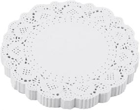 img 4 attached to 🌸 DECORA Doilies: Enhancing Wedding Tableware Décor