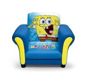 img 2 attached to 🪑 Nickelodeon Spongebob Upholstered Chair by Delta Children