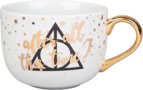 img 3 attached to 🔮 Harry Potter Latte Mug Set - After All This Time, Always - Deathly Hallows & Doe Patronus Designs - Perfect Gift for Harry Potter Fans - 16 oz