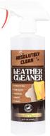 🧴 powerful & natural leather cleaner/conditioner/deodorizer: made in the usa, ideal for leather & vinyl furniture, boots, purses, clothing & more! removes stains with ease - simply spray & wipe! (16oz) logo
