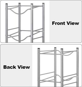 img 2 attached to 🔘 HAITRAL Water Gallon Jug Holder: 5-Tier Heavy Duty Display Rack - Silver