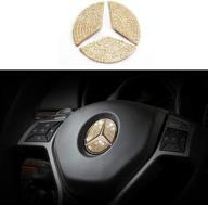 🔮 mercedes-benz steering wheel bling crystal emblem accessory – topdall interior decal sticker logo