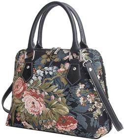 img 3 attached to 🌸 Floral Signare Tapestry Handbag: Versatile Satchel, Shoulder, Crossbody Bag & Purse for Women