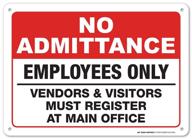 🚪 streamline entry procedures with admittance employees visitors register sign logo