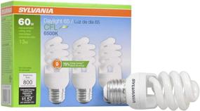 img 4 attached to 💡 SYLVANIA CFL T2 Twist Light Bulb 60W Equivalent - Efficient 13W, 800 Lumens, 6500K Daylight, 3 Pack