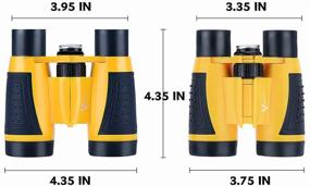 img 1 attached to 🔍 Vanstarry Compact Binoculars for Kids: Waterproof 5X30 Optical Lens with Compass - Perfect Gift for Outdoor Adventures and Wildlife Explorations