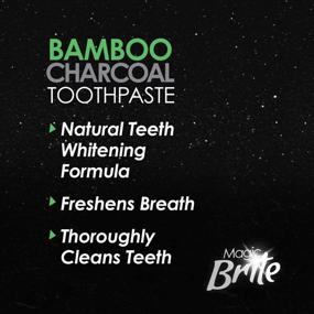 img 1 attached to 🦷 MagicBrite Activated Charcoal Toothpaste with Bamboo, The Mess-Free Solution for Charcoal Teeth Whitening!