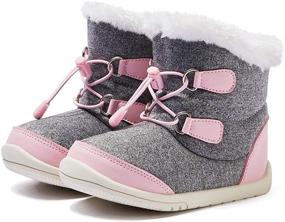 img 4 attached to BMCiTYBM Toddler Winter Snow Boots: Cozy Faux Fur Shoes 👶 for Boys and Girls (Infant/Toddler/Little Kid) - Stay Warm in Cold Weather!