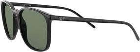 img 2 attached to 🕶️ Стильные солнечные очки Ray Ban 0Rb4387F Round в классическом черном цвете - Идеальный защитник глаз!