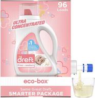 👶 dreft stage 1: baby liquid laundry detergent soap eco-box, natural for newborn, infant, ultra concentrated he, 96 loads - unscented, hypoallergenic, gentle on sensitive skin logo