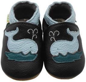 img 1 attached to 👶 SAYOYO Soft Sole Baby Shoes: Premium Leather Infant Toddler Prewalkers for Optimal Comfort