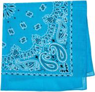 carolina paisley bandannas 22 inch light logo