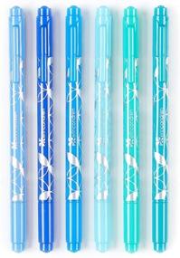 img 2 attached to 🌊 Erin Condren Ocean Dual-Tip Markers: Vibrant 6-Pack Set for Drawing, Coloring, and Art - Fine and Standard Tips, Ideal for Kids and Adults