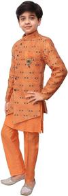 img 2 attached to Ahhaaaa Ethnic Indo Western Sherwani Orange