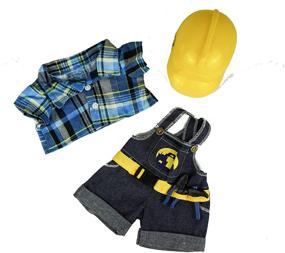 img 1 attached to 👷 High-Quality Construction Worker Clothes Stuffed Animals: Perfect Playmates for Budding Builders!