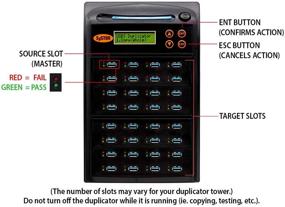 img 2 attached to 🖇️ SySTOR 1 to 7 USB 3.0/3.1 Duplicator 6GB/Min - Standalone Multiple Flash Drive Copier/Eraser, Enhancing Speeds Up to 100MB/Sec (SYS-USB30100-7)