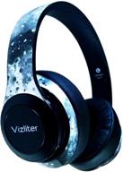 🎧 vizliter camouflage aura: tws deep bass bluetooth headphones 5.0 with mic, led lights | noise cancelling for gaming, gym, travel, tv logo