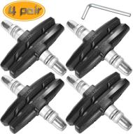 🚴 wtshop 4 pairs v brake pads with hex nuts and spacers – ultimate road & mountain bike brake blocks kit logo