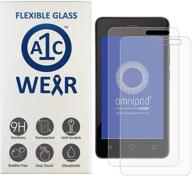 a1c wear - 9h flexible glass screen protector for omnipod dash receiver pdm - durable, crack and chip resistant - anti-scratch, anti-fingerprint - 2 pack logo