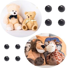 img 2 attached to Premium 560 Pcs 6-20mm Black Plastic Safety Eyes & Colorful Craft Eyes with Safety Noses - Perfect for Dolls, Puppets & Plush Animals