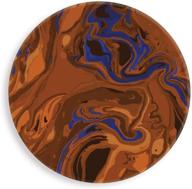 🧡 non-slip marble orange coasters with enhanced absorption logo