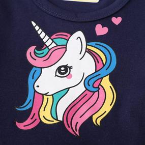 img 1 attached to 🦄 Glitter Sequins Unicorn Birthday Girls' Clothing - LINL