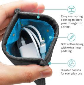 img 2 attached to UT Wire Комплект карманной сумки - Включает 1 зарядное устройство и 1 чехол для наушников - (Черный)