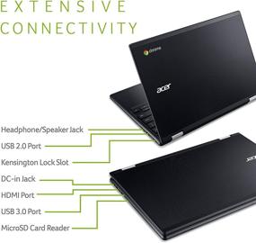 img 1 attached to 🖥️ Acer Chromebook R 11 Convertible Laptop - Celeron N3060, 11.6" HD Touchscreen, 4GB DDR3L RAM, 32GB eMMC Storage, C738T-C7KD