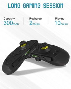 img 1 attached to [2021 Upgrade] KINVOCA C25 Joy Pad Controller for Nintendo Switch - Joycon Replacement, Wireless Switch Controller with Programmable Macros, Turbo, Motion Control & Dual Motors - Black with Charging Grip